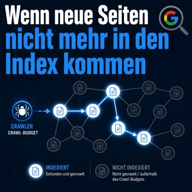 Wenn neue Seiten nicht mehr in den Index kommen