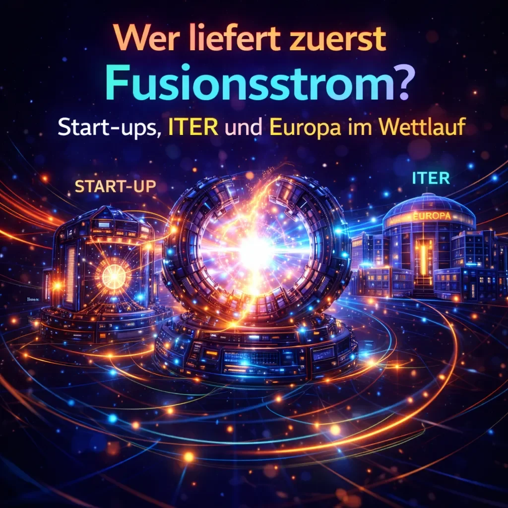 Wer liefert zuerst Fusionsstrom? Start-ups, ITER und Europa im Wettlauf