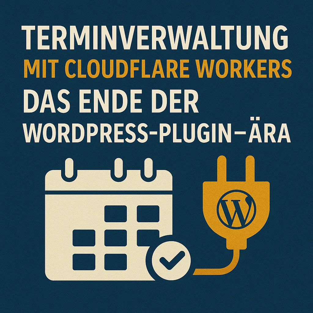 Terminverwaltung mit Cloudflare Workers: Das Ende der WordPress-Plugin-Ära
