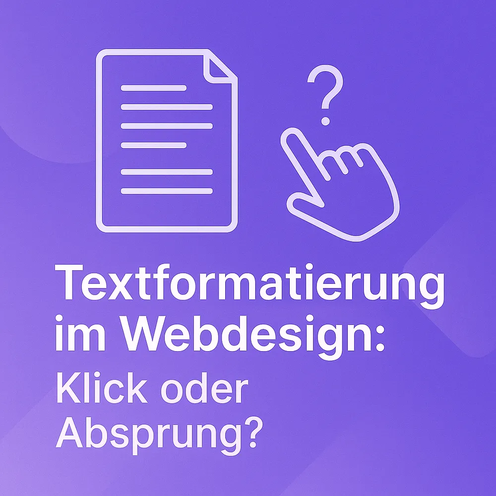 Textformatierung im Webdesign