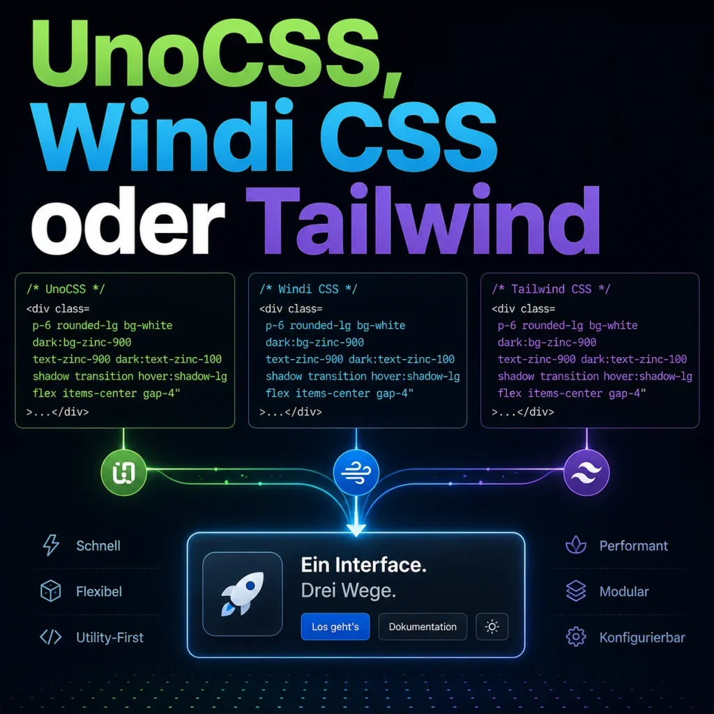 UnoCSS, Windi CSS, Tailwind – wer gewinnt 2026?